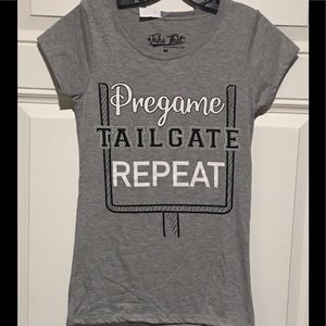 Football Theme Shirt By Bailey Apparel Sz Medium